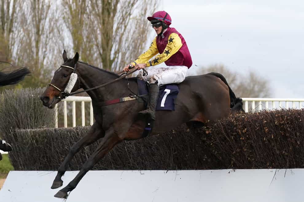 Moroval and James Turner on their way to a shock victory at Southwell (Tim Goode/PA)