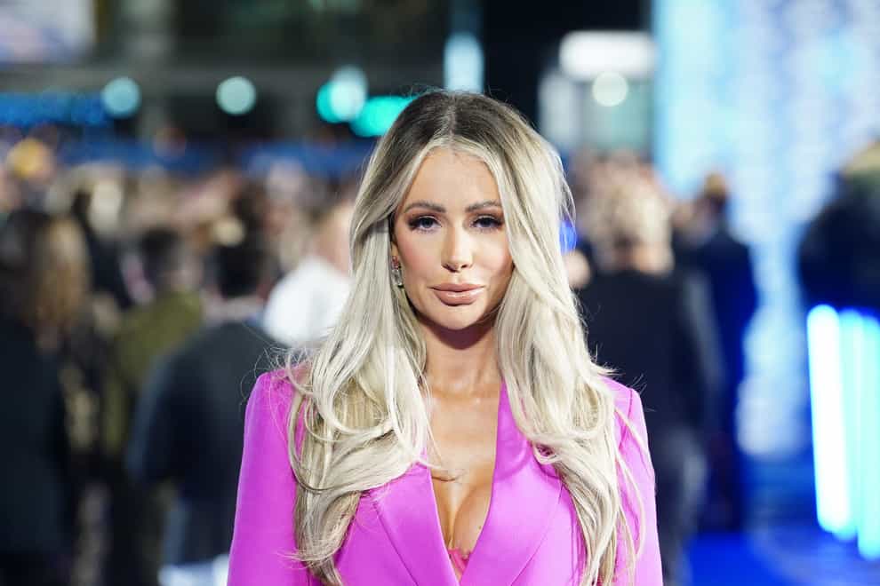 Olivia Attwood said she is enjoying watching I’m A Celebrity…Get Me Out of Here after leaving the show early as a contestant (PA)