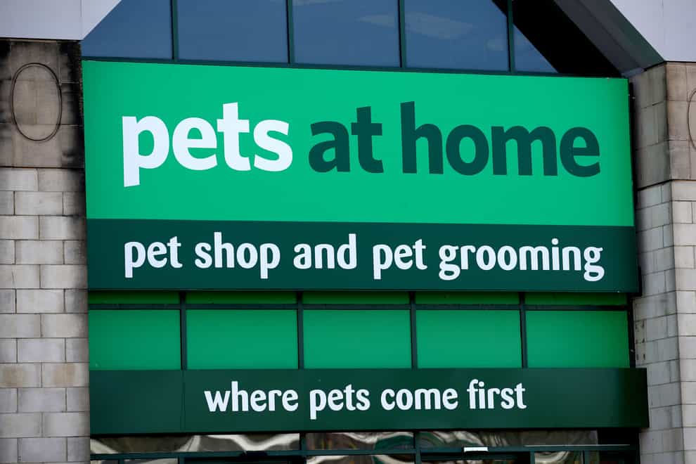 Freight and energy costs weighed on profits at Pets at Home (Tim Goode/PA)