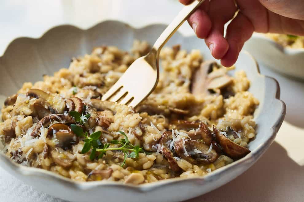 Mushroom risotto (Dan Jones/PA)