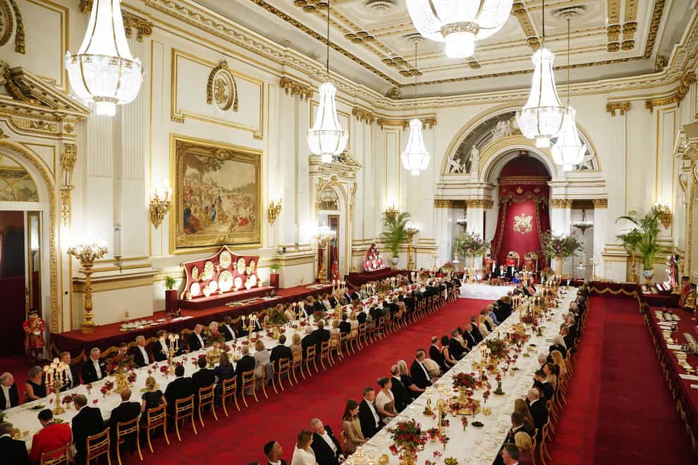 A Cabinet minister has defended the lavish banquet laid on as part of South African President Cyril Ramaphosa’s state visit to the UK at a time of hardship for millions of Britons (PA)