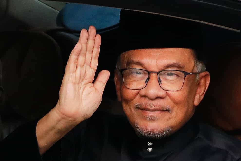 Malaysia’s newly appointed Prime Minister Anwar Ibrahim (Pool via AP)