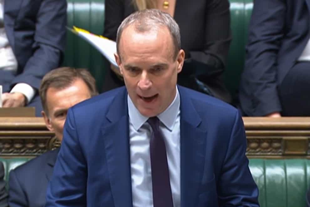Deputy Prime Minister Dominic Raab (House of Commons/PA)
