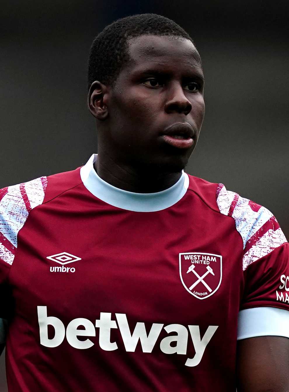 West Ham defender Kurt Zouma is set for a spell on the sidelines (Mike Egerton/PA)