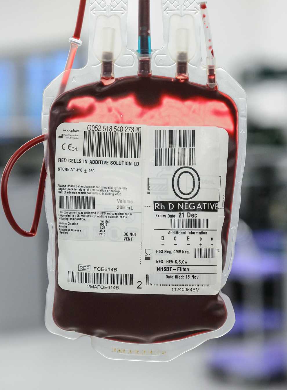 Those found to have O negative blood will be offered priority appointments (NHS Blood and Transplant/PA)