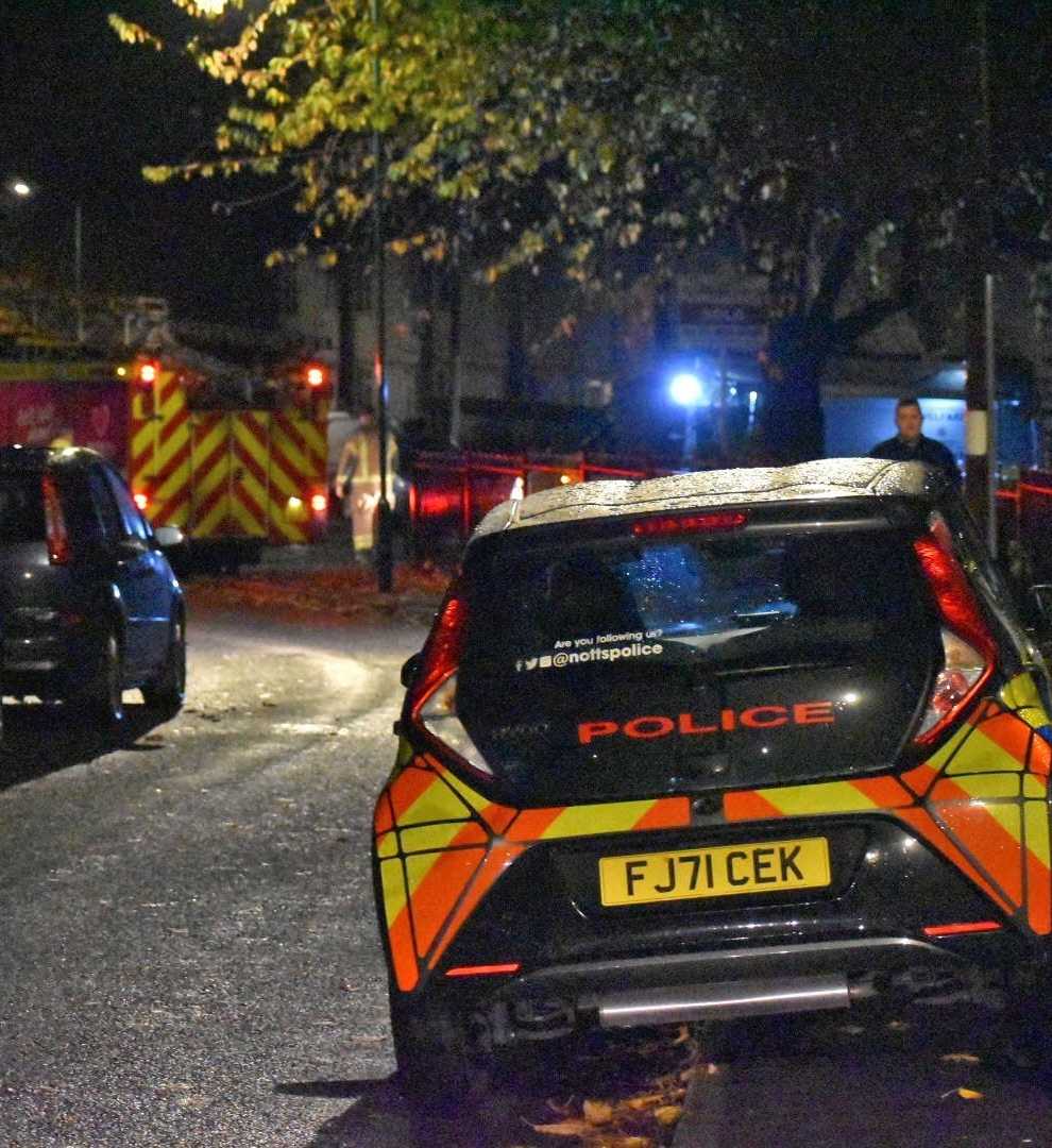 Police at the scene in Nottingham (Matthew Cooper/PA)