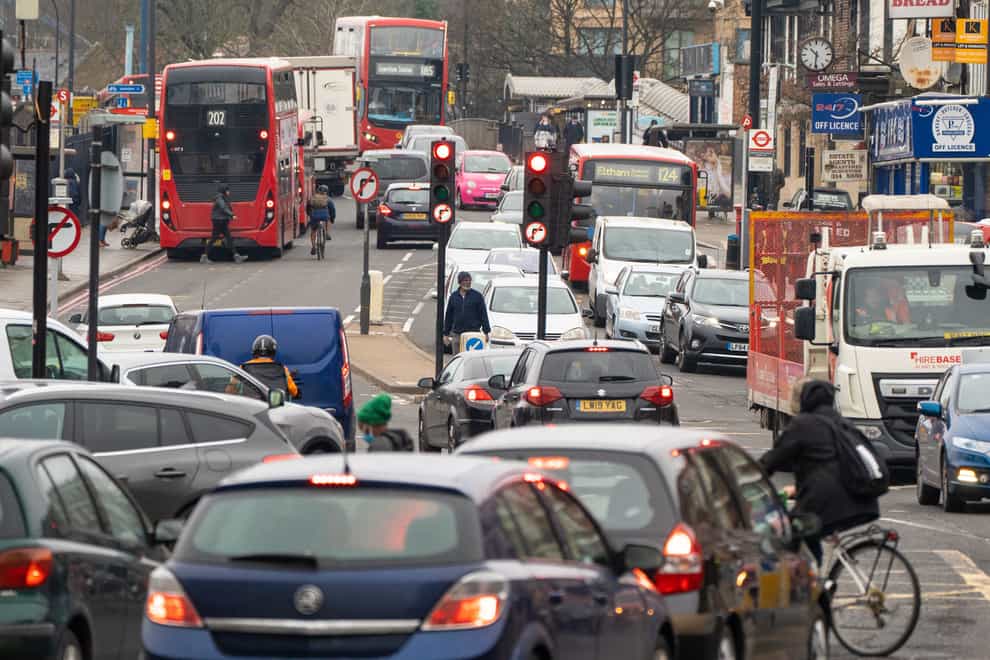 London’s ultra-low emission zone for older vehicles will be expanded from August next year (Dominic Lipinski/PA)