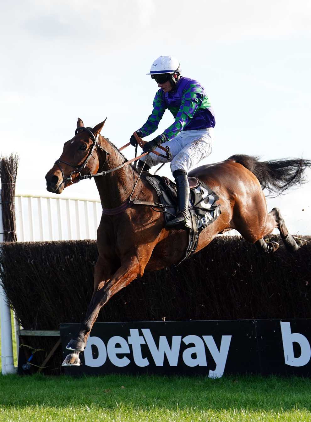Thyme Hill on his way to victory at Exeter (David Davies/PA)