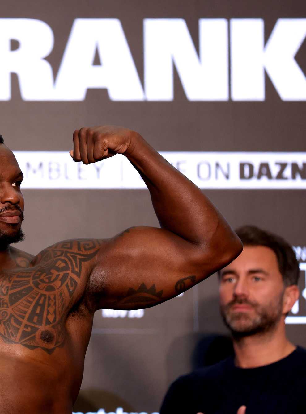 Dillian Whyte will be giving away almost half a stone to his American rival (Steven Paston/PA)