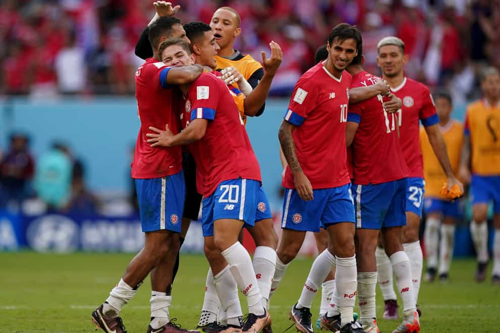 Costa Rica still have qualification in their own hands (Mike Egerton/PA)