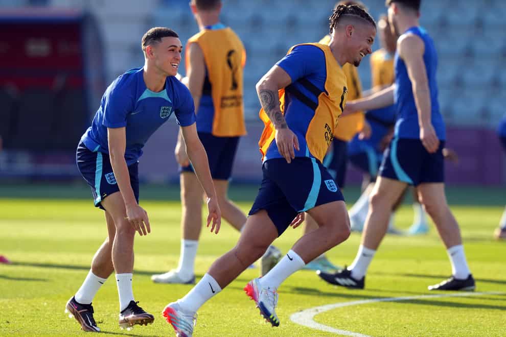 Phil Foden (left) and Kalvin Phillips (Peter Byrne/PA)
