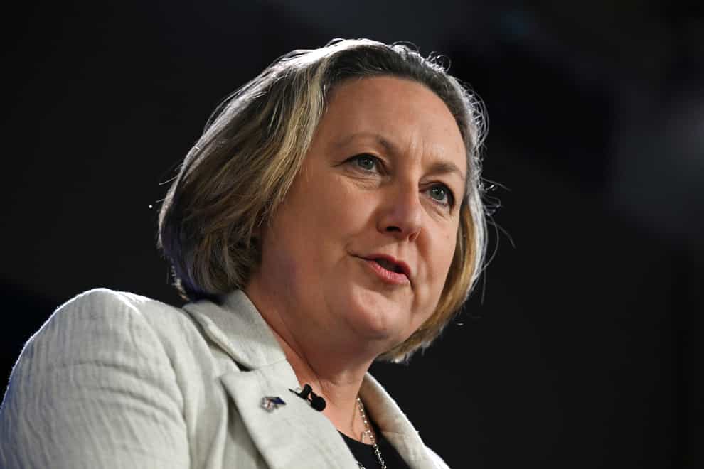 Anne-Marie Trevelyan speaks at the National Press Club in Canberra (AAP Image via AP)