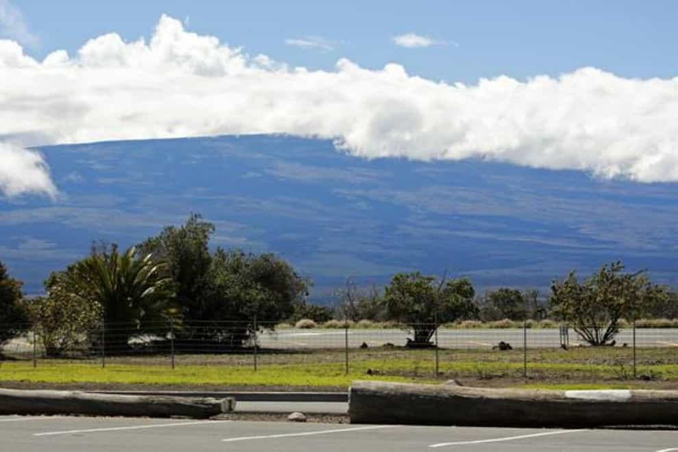 Mauna Loa is seen from the Gilbert Kahele Recreation Area off Saddle Road on the Big Island of Hawaii (Megan Moseley/AP/PA)