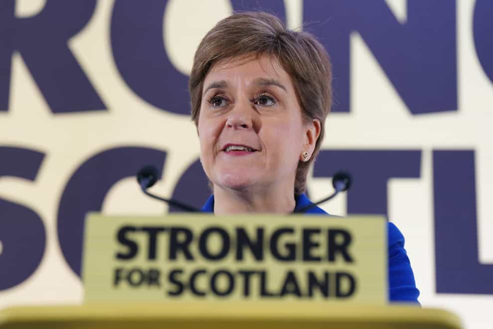 First Minister, and SNP leader, Nicola Sturgeon said the next general election would be used as a ‘de facto referendum’ following the court ruling (Jane Barlow/PA)
