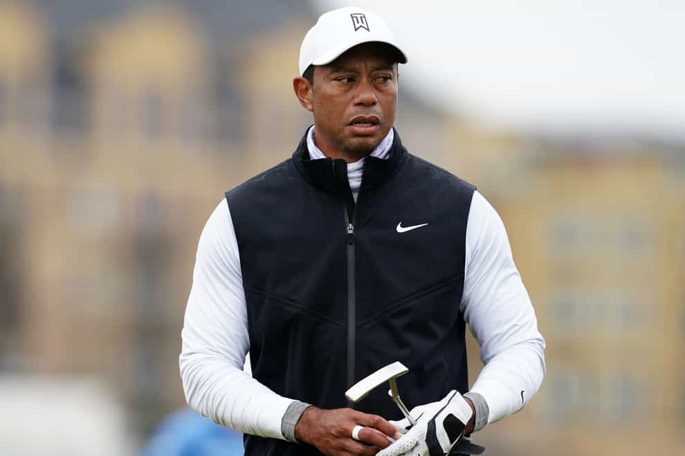Tiger Woods was forced to withdraw from the Hero World Challenge due to a foot injury (David Davies/PA)