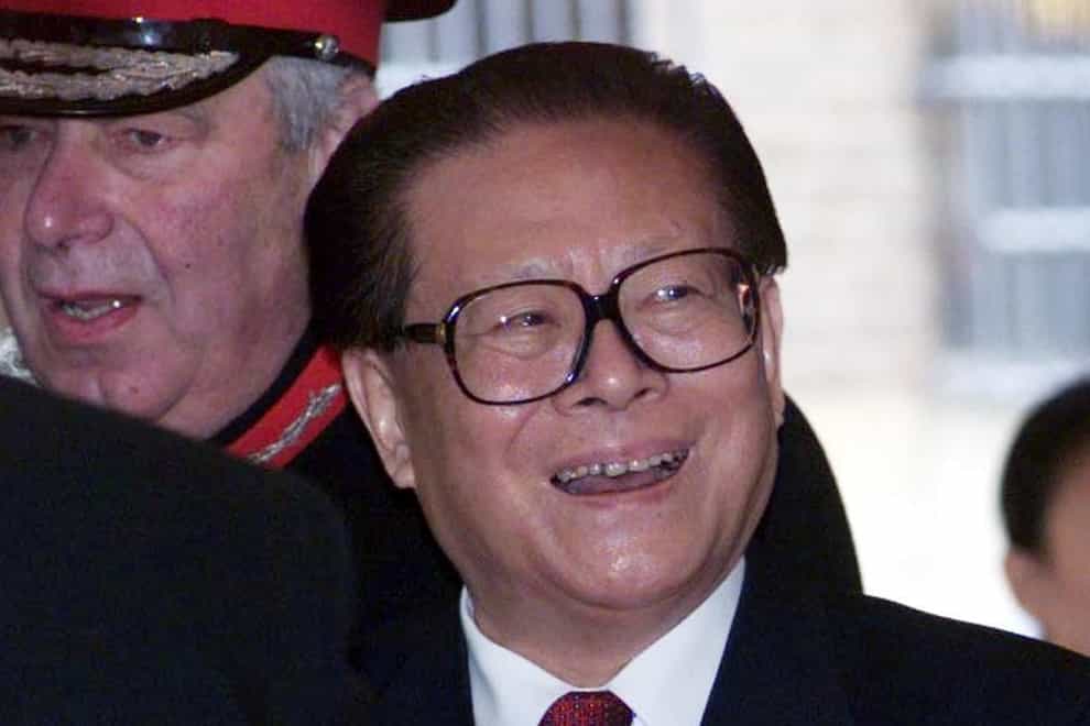 Jiang Zemin during a state visit to Britain (Stefan Rousseau/PA)