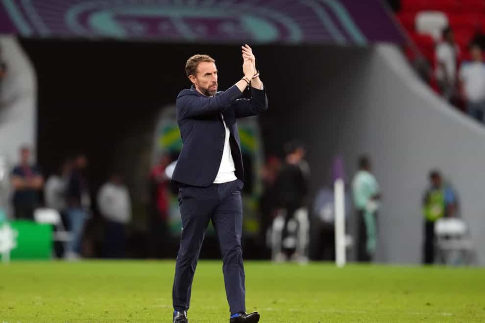 England manager Gareth Southgate applauds the fans after the win over Wales (Nick Potts/PA).