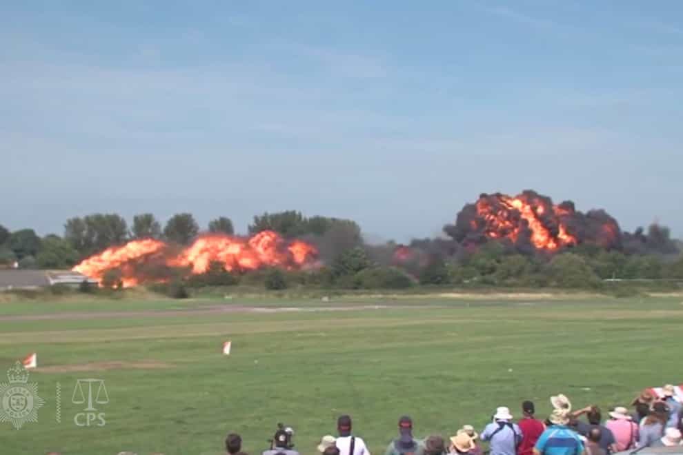 Eleven men were killed in the Shoreham Airshow crash (Sussex Police/CPS/PA)