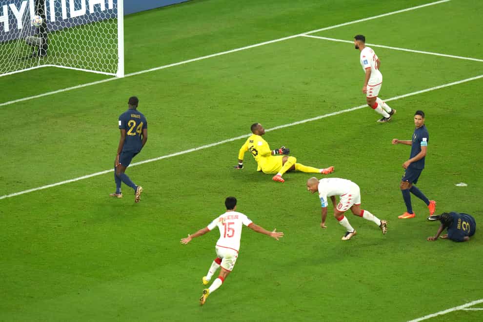 Wahbi Khazri’s goal earned Tunisia a famous victory over France (Jonathan Brady/PA)