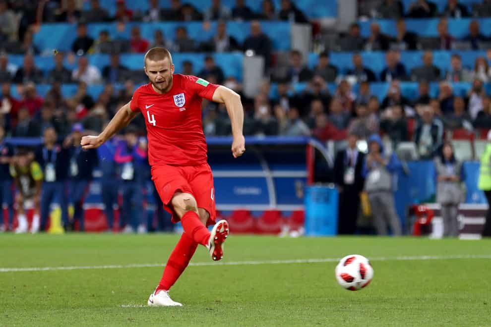 Eric Dier hit the winning penalty as England knocked Colombia out of the 2018 World Cup. (Tim Goode/PA)