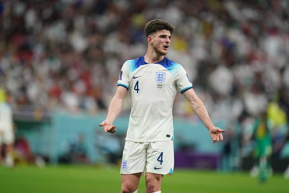 Declan Rice believes England’s World Cup performances have not been given the credit they deserve but the side have ‘silenced the critics’ ahead of a quarter-final against holders France(Mike Egerton/PA)