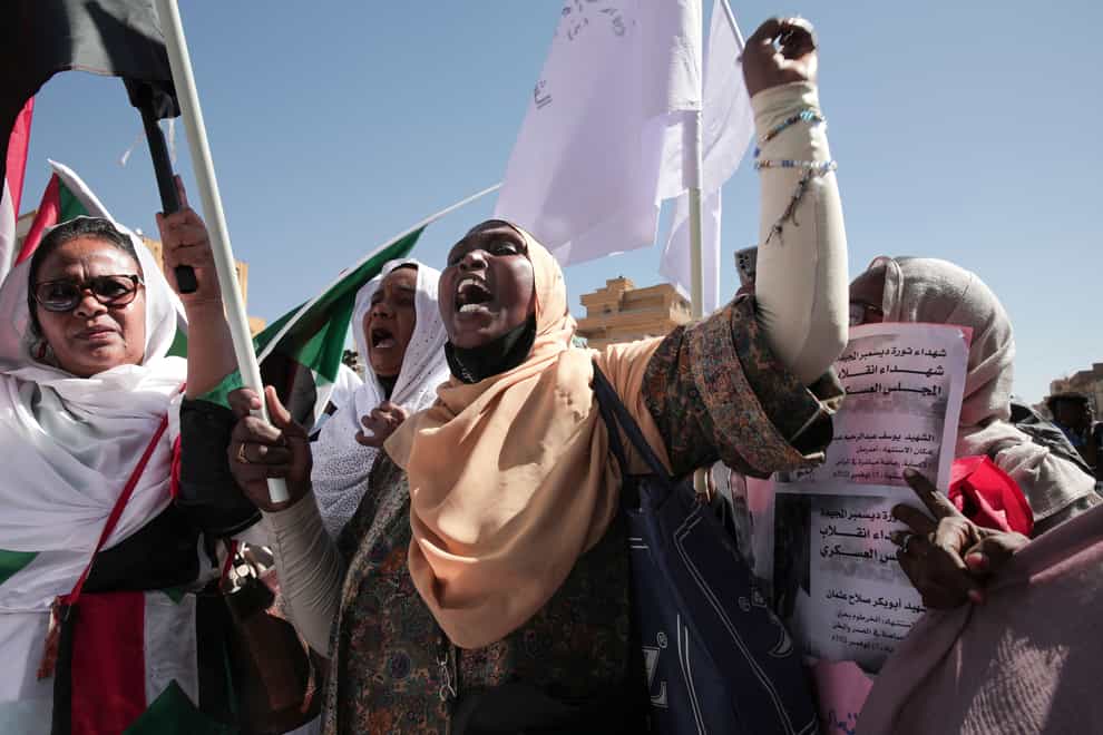 Sudan’s ruling generals and the main pro-democracy group have signed a framework deal until elections but key dissenters stayed out of the agreement (Marwan Ali/AP)