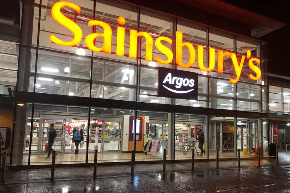 Sainsbury’s store in Bangor, Co Down (Michael McHugh/PA)