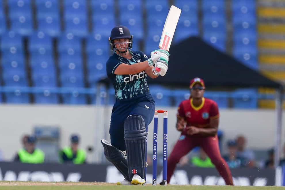 Alice Capsey has been ruled out of the West Indies tour with a broken collar bone (CWI Media/PA)