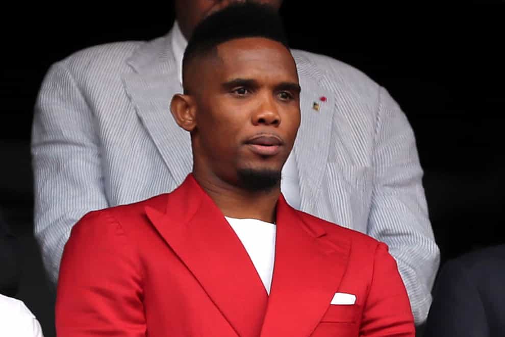 A video circulating on social media appears to show Samuel Eto’o attacking a man (Richard Sellers/PA)