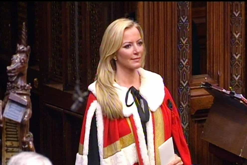 Entrepreneur Michelle Mone is admiited to the House of Lords as Baroness Mone of Mayfair, after being made a Tory peer (PA)