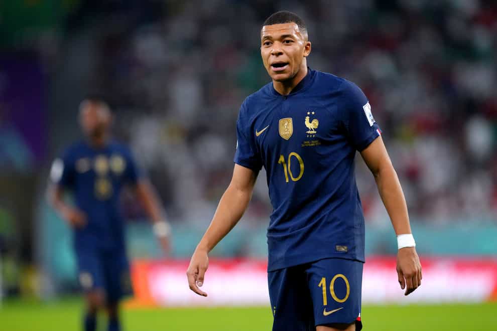 Kylian Mbappe has scored five goals at the World Cup (Nick Potts/PA)