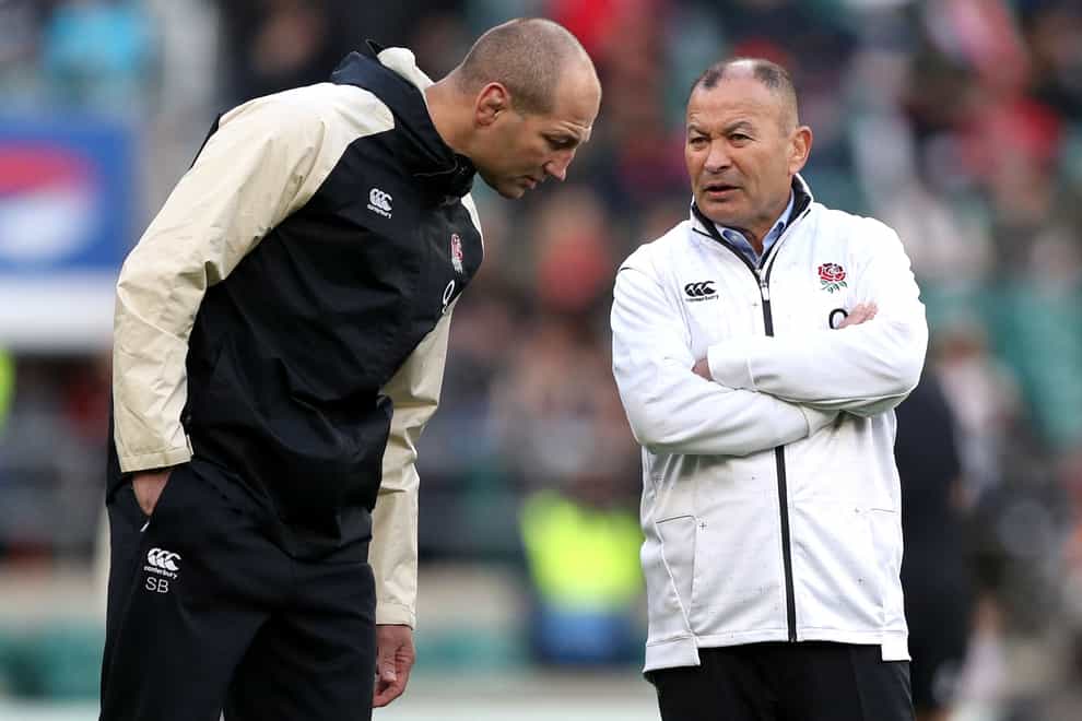 Eddie Jones, right, could be succeeded by his former assistant Steve Borthwick, left (Andrew Matthews/PA)