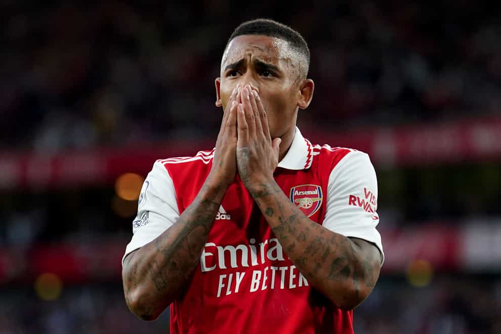 Arsenal forward Gabriel Jesus has undergone surgery on a knee injury sustained at the World Cup with Brazil (Mike Egerton/PA)
