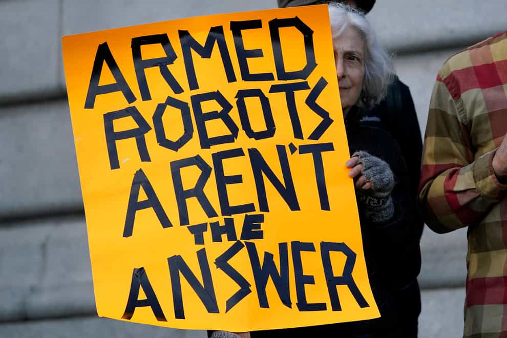 San Francisco pauses on ‘killer police robots’ amid outcry (Jeff Chiu/AP)