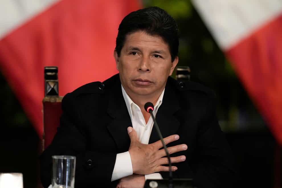 Peruvian President Pedro Castillo (AP Photo/Martin Mejia, File)