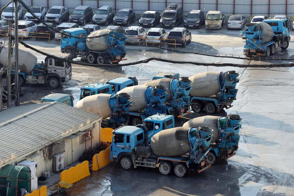 South Korea’s government has expanded its back-to-work orders against thousands of truck drivers who are staging a nationwide walkout over freight fare issues, saying a prolonged strike could inflict ‘deep scars’ on the country’s economy (Kim In-chul/Yonhap/AP)
