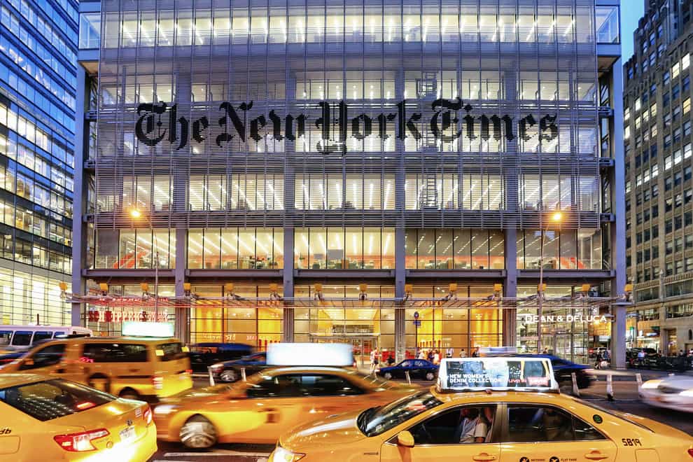 Hundreds of journalists and other employees at The New York Times began a 24-hour walkout on Thursday in the first strike of its kind at the newspaper in more than 40 years (Alamy/PA)