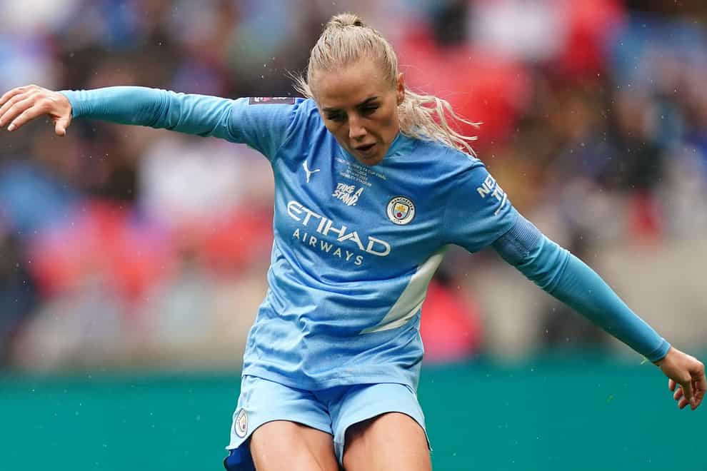 Alex Greenwood insists the World Cup is nowhere near the forefront of her thoughts (Mike Egerton/PA)
