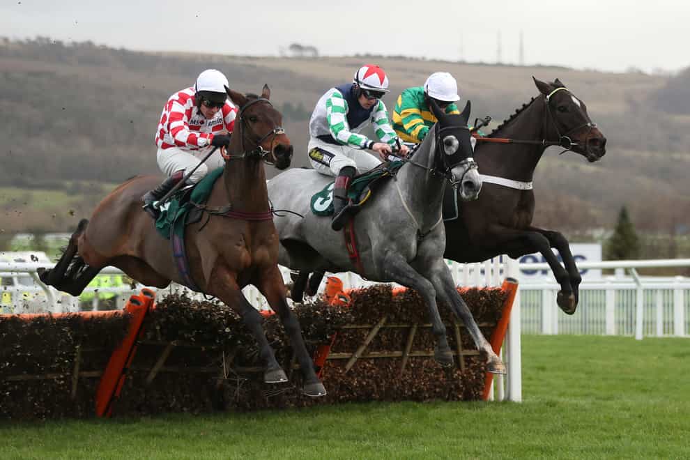 Stolen Silver (centre), will line-up for Sam Thomas in the Ais December Gold Cup Handicap Chase at Cheltenham on Saturday (David Davies/PA)