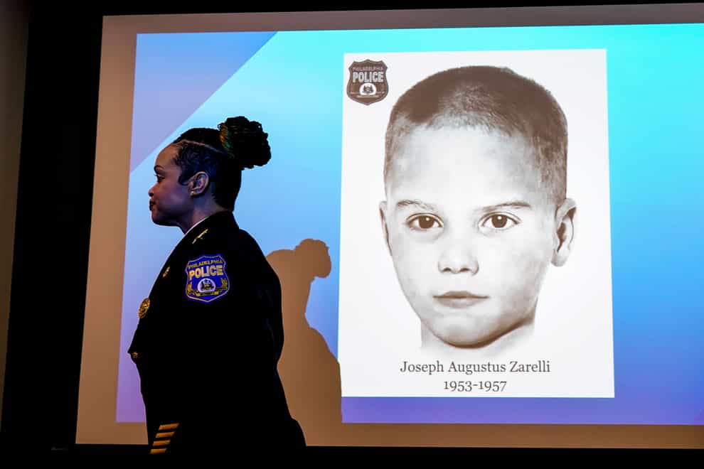 Philadelphia Police Commissioner Danielle Outlaw departs after a news conference in Philadelphia in which the Boy in the Box was identified after 66 years as Joseph Augustus Zarelli (Matt Rourke/AP/PA)