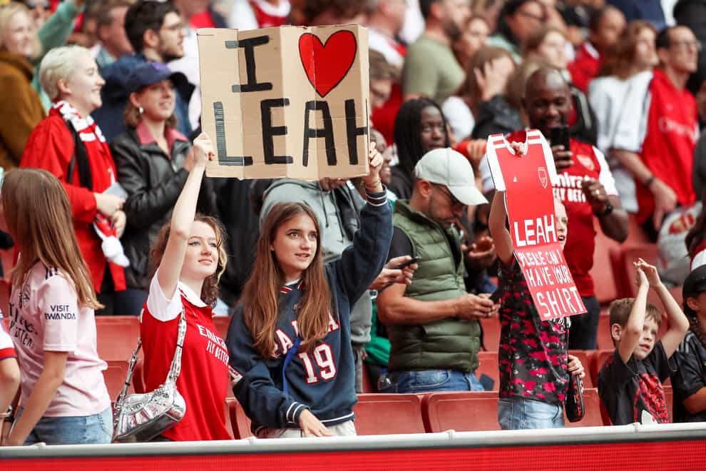 Fans have flocked to WSL matches this season (Rhianna Chadwick/PA)