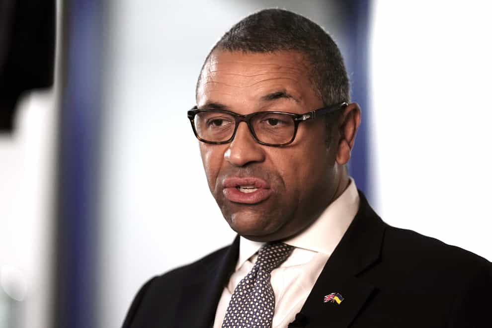 James Cleverly (Aaron Chown/PA)