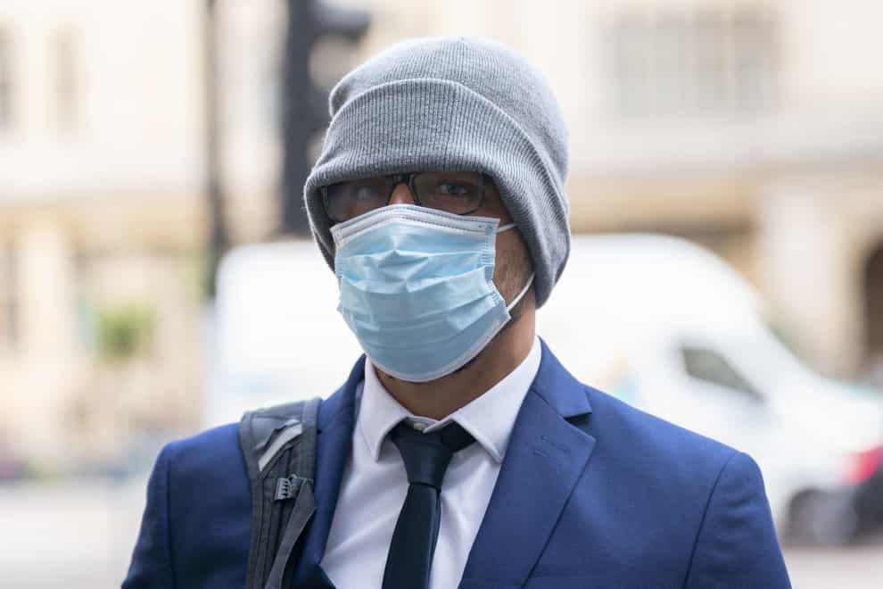 Jonathon Cobban arriving at Westminster Magistrates’ Court (Kirsty O’Connor/PA)