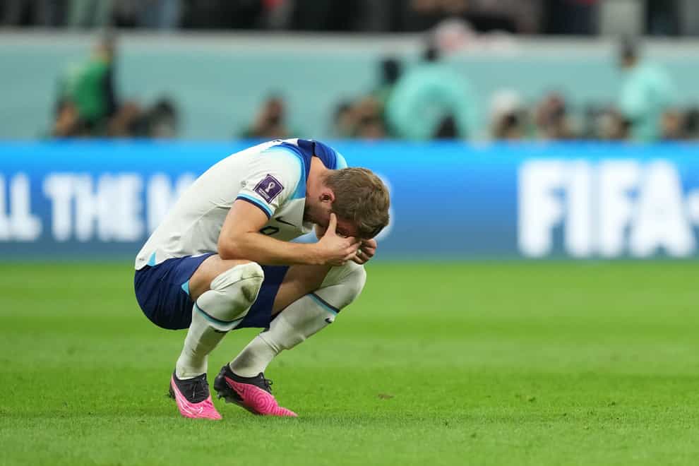 Harry Kane after the defeat against France (Martin Rickett/PA).