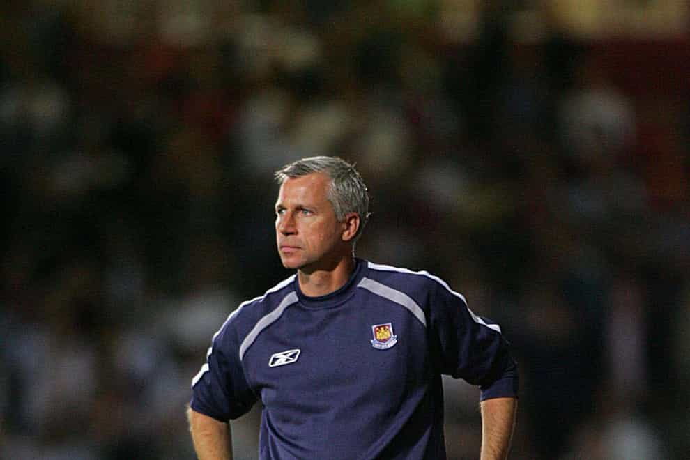 Alan Pardew was sacked as West Ham manager on this day in 2006 (Nick Potts/PA)