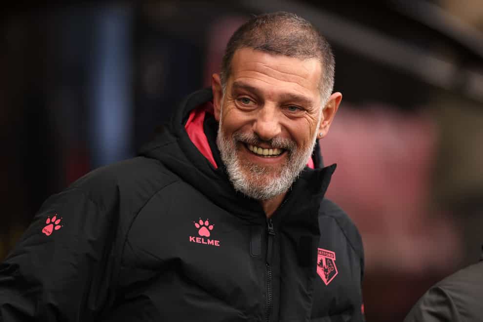 Slaven Bilic was without Ismaila Sarr for the clash with Hull (Steven Paston/PA)