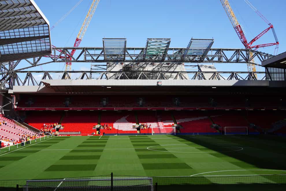 Anfield is set to host a Liverpool v Celtic Legends game (Peter Byrne/PA)