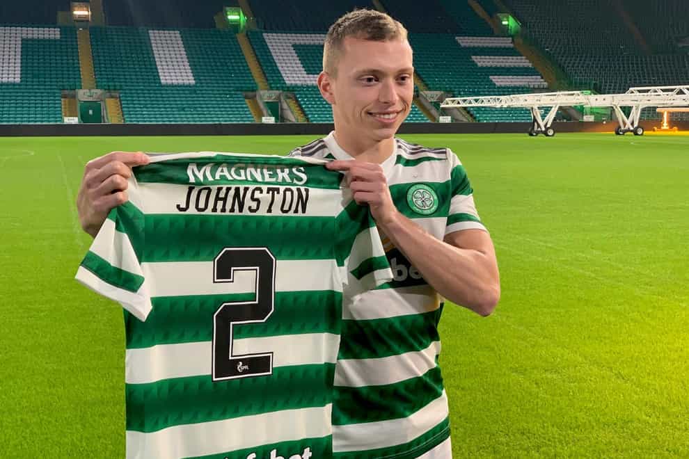 Alistair Johnston enjoys warm welcome to Celtic (Ronnie Esplin/PA)