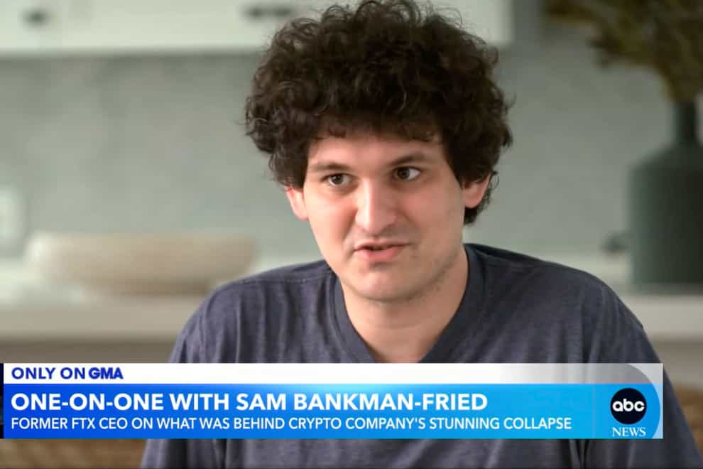 US authorities say the former chief executive of the failed cryptocurrency exchange FTX Sam Bankman-Fried has been arrested in the Bahamas (Good Morning America/ABC News/AP)