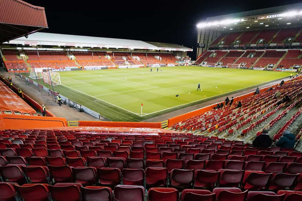 Aberdeen are looking to leave Pittodrie (Jane Barlow/PA)